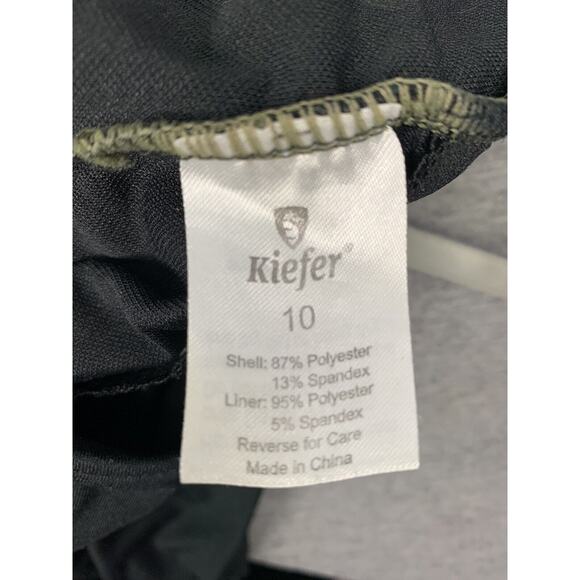 Kiefer Size 10 Black Womens Competition One Piece Swimsuit Racerback Pool - Picture 4 of 4